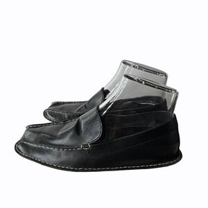 Eddie Bauer Black Leather Womens Loafers Driving Shoes Size‎ 8